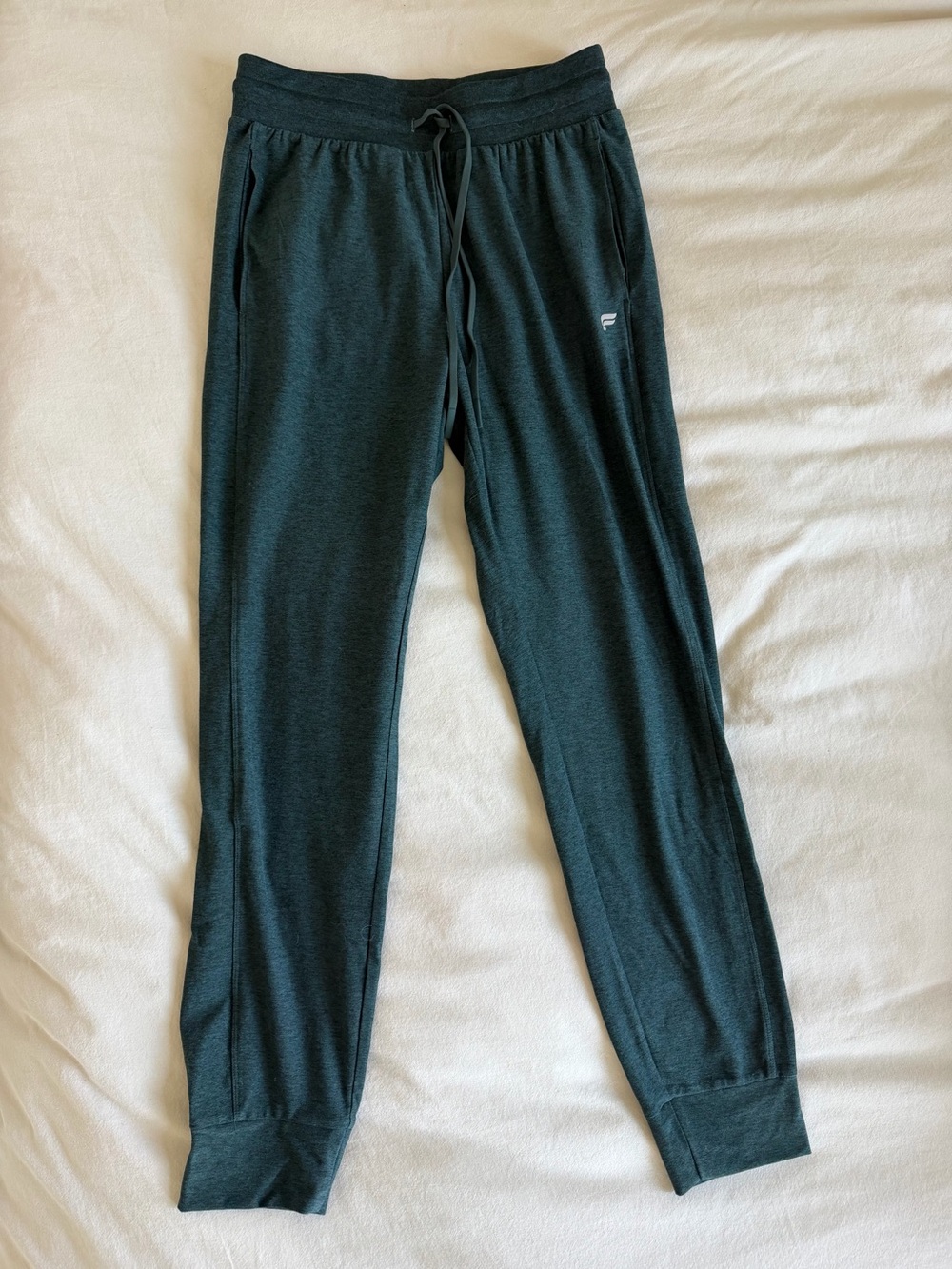 Fabletics Dark Green Track Joggers size small